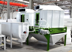 3-5T/H Animal Feed Pellet Production Line(Pelletizing and Cooling System)  In Uzbekistan