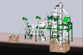 The 1-2T/H Animal Feed Pellet Line In Botswana